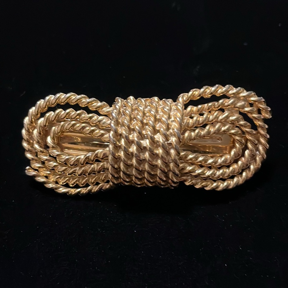 Gold Color Rope Design Hair Clip - Picture 7 of 16